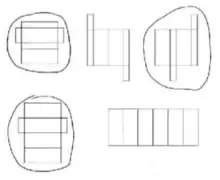 Example: first, third and fourth nets circled