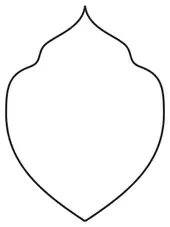 Outline of a symmetrical pendant