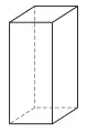 Diagram of candle A: a tall rectangular block
