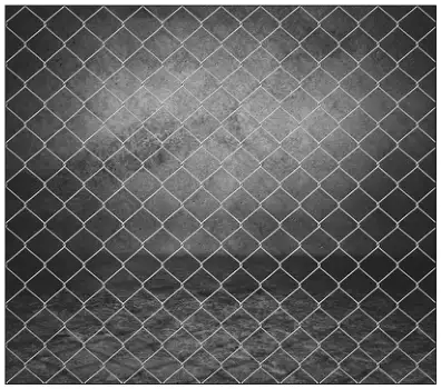 Photograph of a wire window guard made of a mesh of small squares standing on their corners