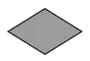 A shaded rhombus