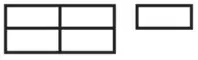 One full symbol and one small square