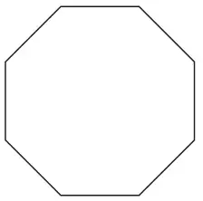 A regular octagon