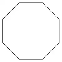 A regular polygon with 8 sides