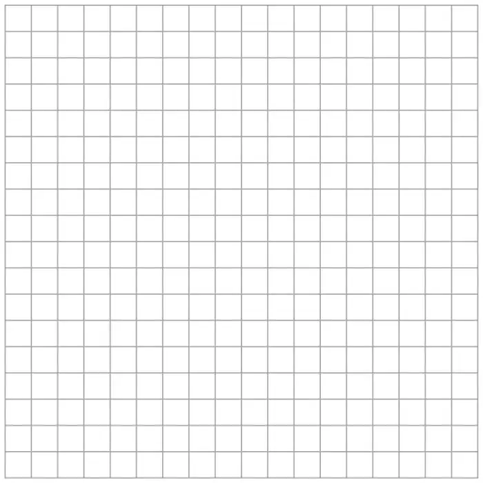 Blank square grid for drawing a bar chart