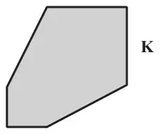 Shaded hexagon K