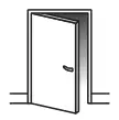 Picture of an open door