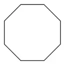 A regular polygon with 8 sides