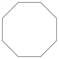 A regular octagon