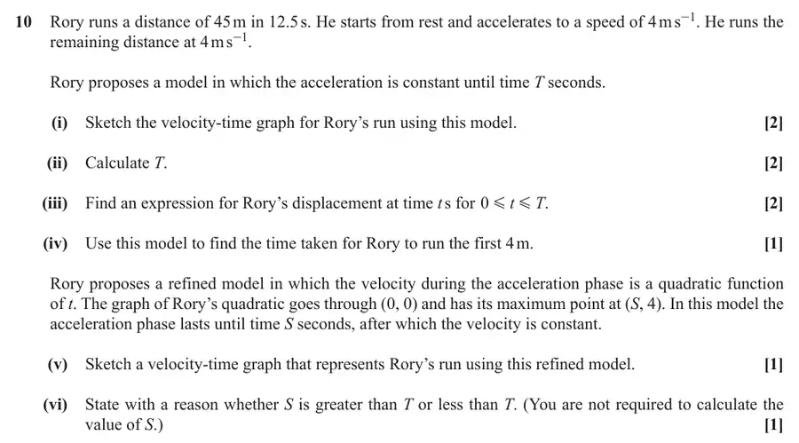June 2018 Paper 1 Q10 question