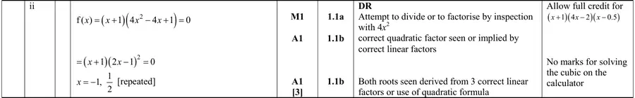 Mark scheme (ii)