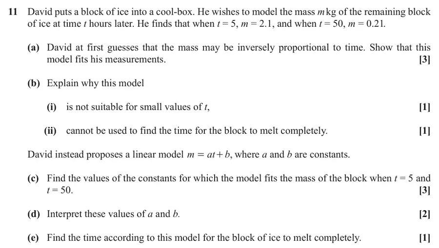 June 2019 Paper 1 Q11 question