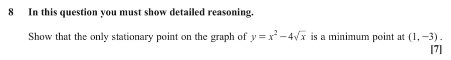 June 2019 Paper 1 Q8 question