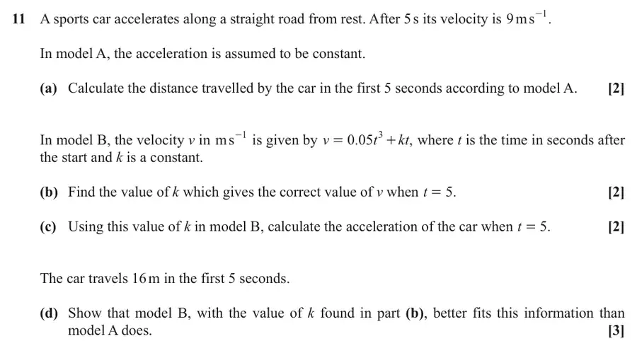 June 2022 Paper 1 Q11 question