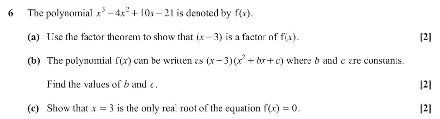 June 2024 Paper 1 Q6 question