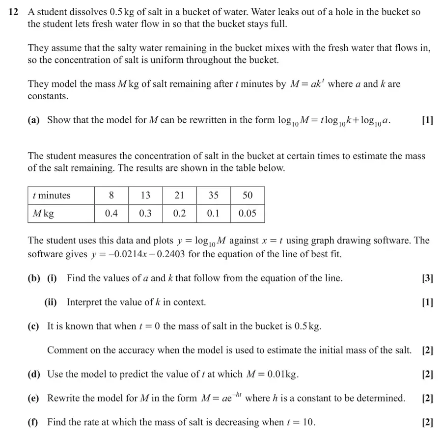 June 2025 Paper 1 Q12 question