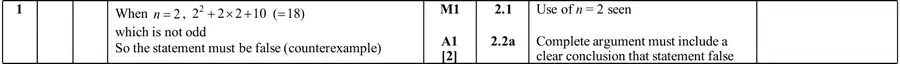Mark scheme