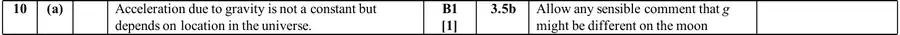 Mark scheme (a)