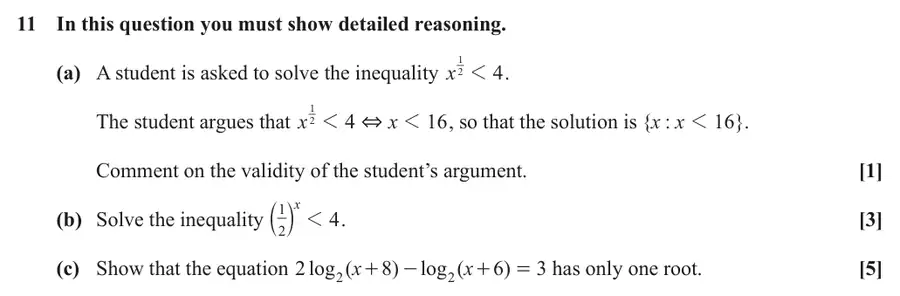 October 2020 Paper 1 Q11 question