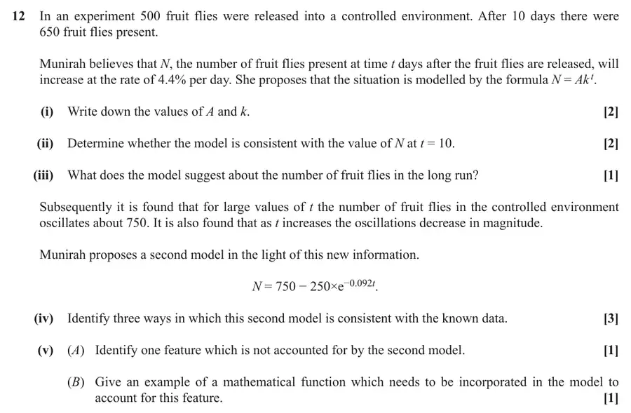 June 2018 Paper 2 Q12 question