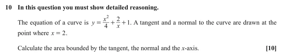 June 2019 Paper 2 Q10 question