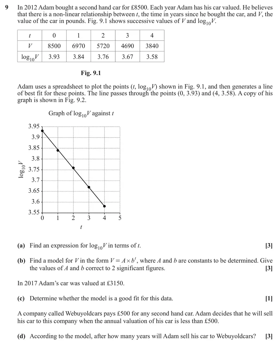 June 2019 Paper 2 Q9 question