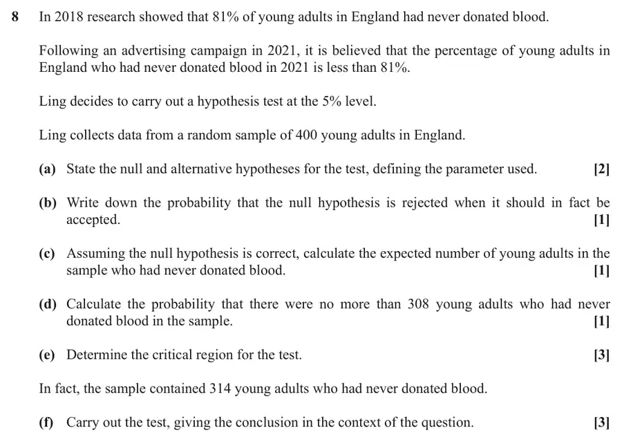 June 2022 Paper 2 Q8 question