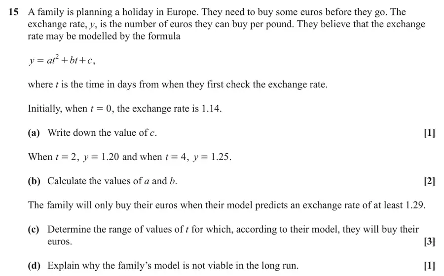 June 2023 Paper 2 Q15 question