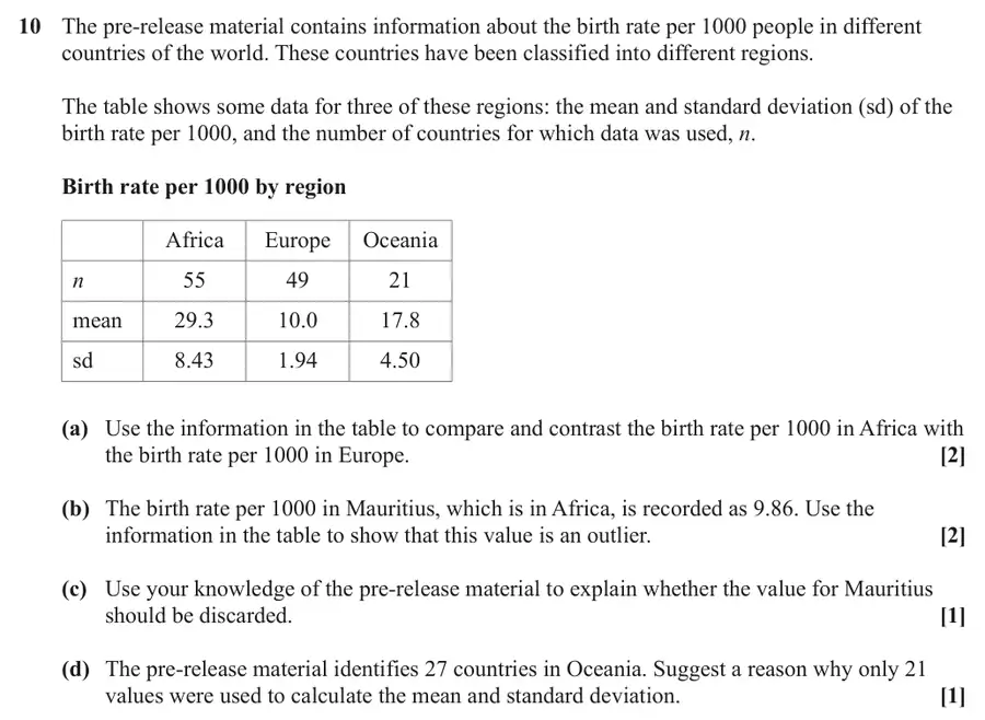 June 2024 Paper 2 Q10 question