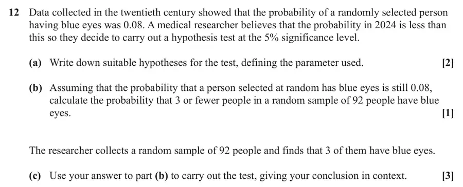 June 2024 Paper 2 Q12 question