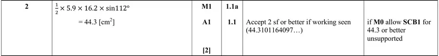 Mark scheme