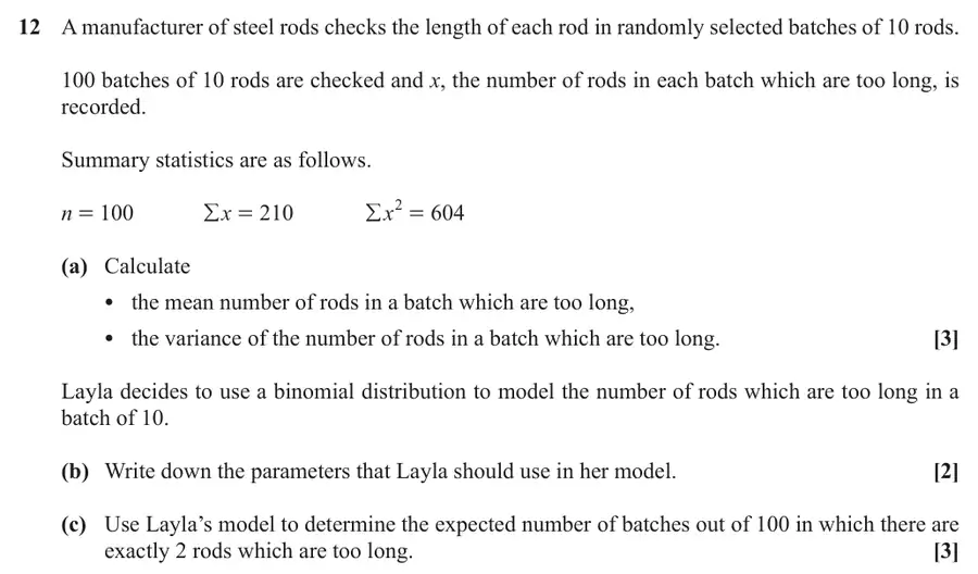 October 2021 Paper 2 Q12 question
