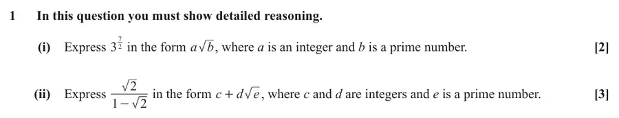 June 2018 Paper 1 Q1 question