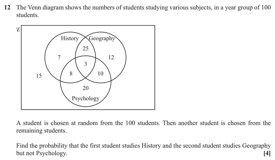 June 2019 Paper 1 Q12 question