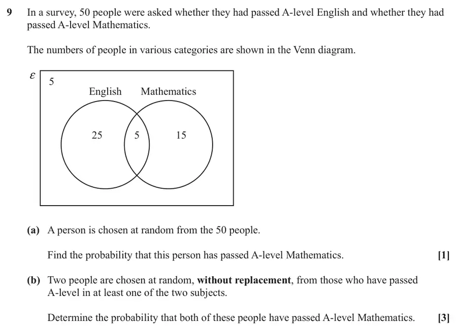 June 2023 Paper 1 Q9 question