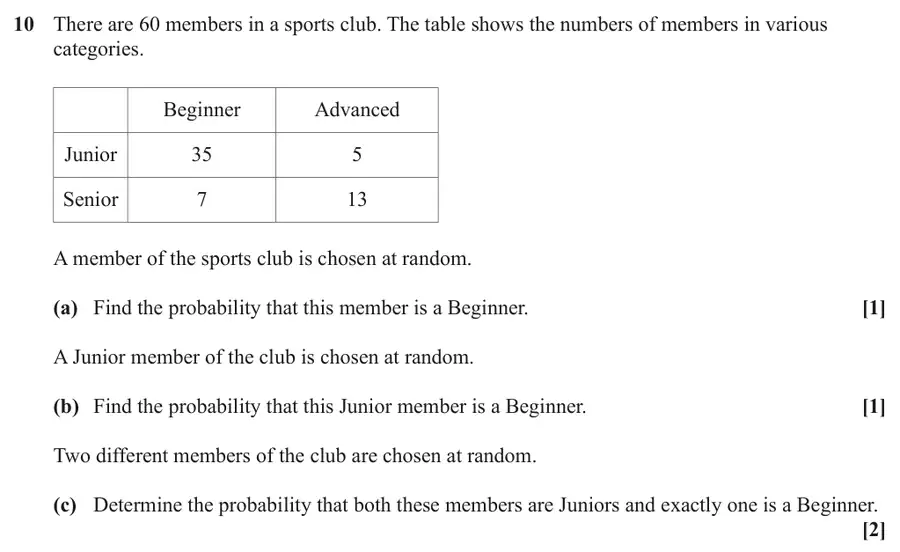 June 2024 Paper 1 Q10 question