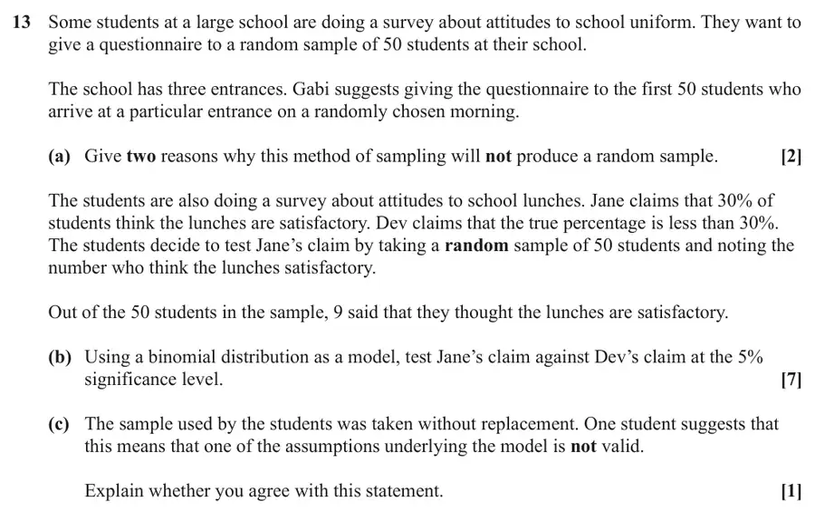 June 2024 Paper 1 Q13 question