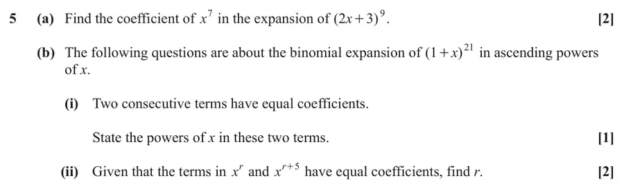 June 2025 Paper 1 Q5 question