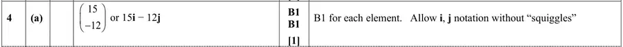 Mark scheme (a)