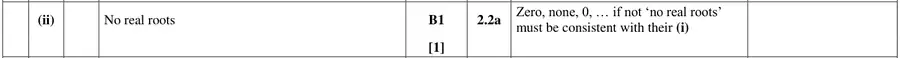 Mark scheme (ii)