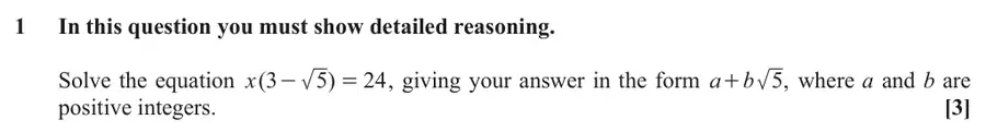 June 2019 Paper 2 Q1 question