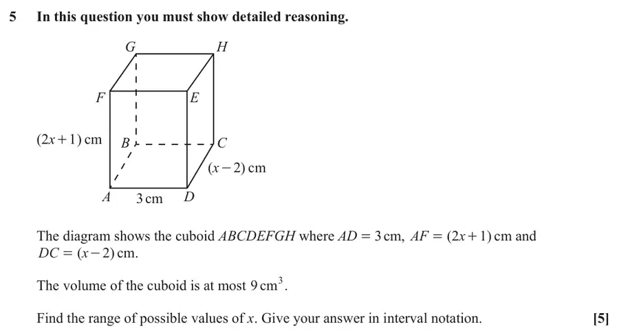 June 2025 Paper 2 Q5 question