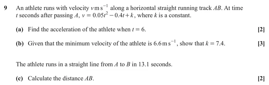 June 2025 Paper 2 Q9 question