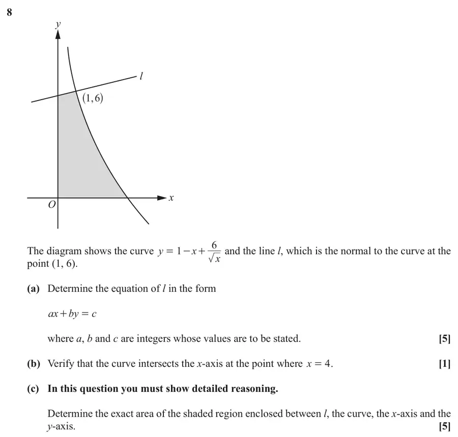 October 2021 Paper 2 Q8 question