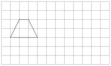Grid with the trapezium drawn on it