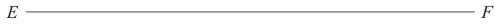 Line segment EF