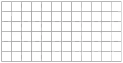 Blank centimetre grid