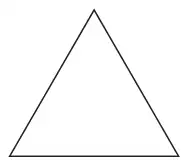 An equilateral triangle