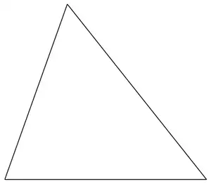 Mark scheme: accurate drawing of triangle PQR