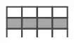 Pattern number 4: a row of 4 grey squares between rows of 4 white squares